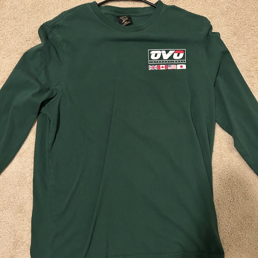 OVO Drake - Green Long Sleeve Shirt